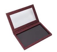 Generic Magnetic Empty Eyeshadow Palette Burgundy for DIY Makeup Customization Portable Makeup Storage 5.12 X 8.07in
