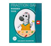 Generic Magnetic Fraction Demonstration Book for Boys Child Primary School(zebra)