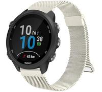 Generic Magnetic Milanese Loop Stainless Steel Metal Band for Garmin Forerunner 55/645/245, 20mm, Starlight, One Size