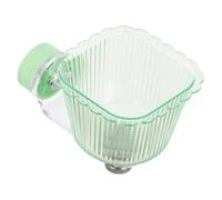 Generic Magnetic Mount Bird Cage Water Feeder Bowl with Removable Smooth Plastic Design for Lovebirds and Cockatiels, Secure Attachment and Universal Compatibility for Aviary or Cage Use