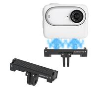 Generic Magnetic Quick-Release Adapter Mount Compatible with Insta360 GO3, 1/4" Screw Port & 2-Prong Interface, Camera Mount Adapter