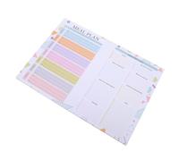 Generic Magnetic Weekly Meal Planner Notepad Family Engagement Feature for Fridge with Writable Paper Sheets 52 Tear-off Pages, for Home Kitchen Meal Planning and Grocery Shopping