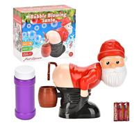 Generic Magnets for Kids Science 4-12 Age 60ml Christmas Butt Machine Farting Santa Blower Machine Automatic Battery Powered Machine With Light & Sound Blowing Santa For Boys Girls Toddler Boys (Red,
