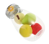 Generic Makeup Blender Sponges 4Pcs Fruit Shape Soft Eggs for Foundation Concealer Powder Dual Use Facial Makeup Application