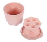 Generic Makeup Brush Cleaning Pad Makeup Tool Cleaning Box 3.5x3.5x2.8inch Reusable with Lid for Daily Beauty Use