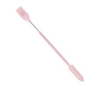Generic Makeup Mini Spatulas Small Silicone Spatulas Set Double Head Spoon Retractable Handle Versatile Multifunctional Design Material Suitable for K, Pink spatulas Brush