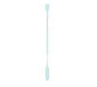 Generic Makeup Mini Spatulas Small Silicone Spatulas Set Double Head Spoon Retractable Handle Versatile Multifunctional Design Material Suitable for K, Green spatulas Spoon