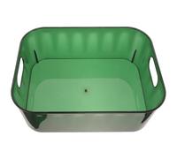 Generic Makeup Organizer Basket Green Small Cosmetic Storage Bin Desktop Storage Container for Vanity and Bathroom