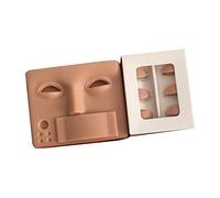 Generic Makeup Practice Face with Lashes Holder Replacement Eyelash for Starter, Skincolor