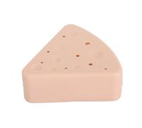 Generic Makeup Sponge Holder, Triangle Powder Puff Talcum Powder Puff And Container Triangular Makeup Case Breathable Sponge Holder, for Travel (Khaki)