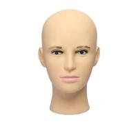 Generic Male Bald Mannequin Head with Hat And Glasses, Display Model Head, Mannequin Head