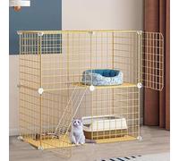Generic mall Animal Playpens Cat Cage,Metal Small Animal Cage Large Indoor Small Animal Pet House Collapsible Large Cat Home Indoor(Size:70 * 70 * 107cm) wisdom(75 * 39 * 73cm)