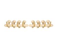 Generic Mandolin Tuning Pegs Chrome Metal Machine Heads Smooth Tuners for Classical Mandolin 8pcs Golden Metal 12x4x4.3cm