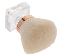 Generic Manicure Dust Loose Powder Brush Aromatherapy Round Head Transparent Foundation Brush Makeup Brush Beauty Tools Mushroom Head Makeup Brush Makeup Bag Essence Makeup White Plastic