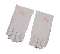 Generic Manicure UV Protection Breathable Gloves for Nail Lamp, Guard Hands from UV Rays for Home Salon Use (Gray)