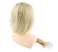 Generic Mannequin Head, Mannequin Head Human Hair Cosmetology with 70% Real Human Hair 1 Beige Dummy, Hairdressing Tool, 70%, 20% Animal,10% Fiber,