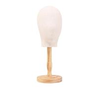 Generic Mannequin Head Model Eyeglass Holder Hat Stand Jewelry Stand Sturdy Wooden Structure with Covering for Shop Window Hair Salon Home Office Displ, Style A