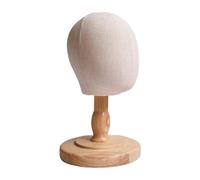 Generic Mannequin Head with Detachable Wooden Stand, Dome Model Head Hat Holder for Home, Personal Use, Shopping Center, 50cm