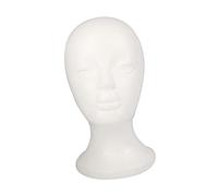 Generic Mannequin Head with Stable Base for Displaying, Jewelry, Headwear And Glasses for Hairstylists at Home Or in The Office, Style C