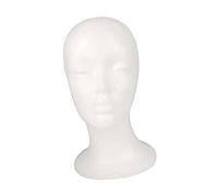 Generic Mannequin Head with Stable Base for Displaying, Jewelry, Headwear And Glasses for Hairstylists at Home Or in The Office, Style D