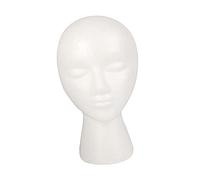 Generic Mannequin Head with Stable Base for Displaying, Jewelry, Headwear And Glasses for Hairstylists at Home Or in The Office, Style E