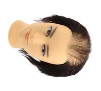 Generic Mannequin Structure Pvc Head Styling Male Hair Black Multifunctional Training Tool Realistic for Barber Shops Schools