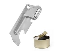 Generic Manual Can Opener, Bottle Opener, Kitchen Tool, Camping Tin Opener, Silver Stainless Steel
