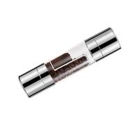 Generic Manual Double Head Pepper Mill Grinder for Kitchen Use with Stainless Steel and Acrylic Construction, Convenient to Use for Dry Petals and Fresh Spices, for Outdoor BBQ and Picnic