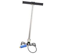 Generic Manual High Pressure Air Pump, Premium Stainless Steel Portable Inflator, Pressure Gauge Pump for Oxygen Cylinder & Diving