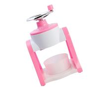 Generic Manual Ice Crusher Machine with Stainless Steel Blades Hand Operated Ice and Abs Body for Making Slush Drinks for Household Use at Home Or Parties