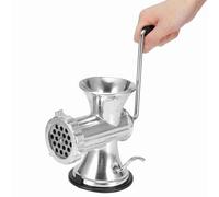 Generic Manual Meat Grinder, Aluminum Alloy Sausage Stuffer and Food Grinding Machine for Home Kitchen, with Ergonomic Handle and Vacuum Suction Cup, Suitable for Beef Pork Chicken