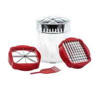 Generic Manual Vegetable Chip Slicer Fast Cutting French Fry Cutter Even Slicing Potato Slicer with Container Cut Apples All The Way Through