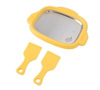 Generic Manufacturer of Rolled Ice Cream, Fine Ice Cream Machine Manufacturing 304 Stainless Steel Plate for the Manufacture of Cold Drinks (Yellow)