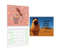 Generic Marcus the Worm 2026 Wall Calendar Funny VR Chat Robert Help Meme Family Monthly Calendars Video Game Merchandise Wall Planner for Fans Merch 2026 New Year Gift