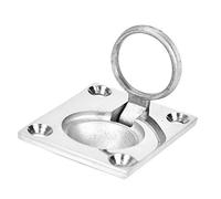 Generic Marine Flush Lift Buckle Ring Heavy Duty Boat Mounting Ring Stainless Steel 316 Resistant for Boating 48x38mm