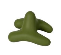 Generic Massage Ball Myofascial Trigger Point Tool Muscle Relaxer Recovery Device Portable Silicone Build for On The Go Relief Suitable for Gym Bags Workplace Breaks, Forest Green