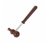 Generic Massage Hammer Back Massager Percussion Tool Body Tapping Stick Muscle Relaxer with Stainless Steel and Wooden Handle Suitable for Daily Relaxation and Recovery, Wenge Large Gourd