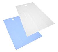 Generic Massage Sheets with Face Breath Hole Gentle Polyester 78.7 X 45.3in 2pc for Comfortable SPA Treatments (White Blue)