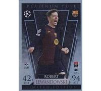 Generic Match Attax 2024-2025 Robert Lewandowski Platinum Pull Silver Trading Card