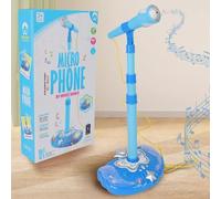 Generic Math Facts Push Board Karaoke Children's Toy Stand Up Microphone Play Set W/Built In MP3 Player Speaker Adjustable Height Emotion Feelings Flash Cards for Kids (B, One Size)