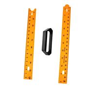 Generic Mathematics Teaching Meter Ruler Plastic Sectional Ruler with Handle Measuring Tool for School Home Office Use Accurate Calibration Design Yellow 40 Inch