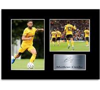 Generic Matheus Cunha Football Player A4 Signed Poster Photo Display Mount Gift For Wolverhampton Fans and Supporters