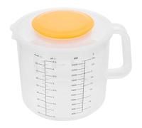 Generic Measuring Cup and Mixing Bowl 2.5L with Lid Plastic for Cooking and Baking Tasks