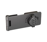 Generic Mechanical Cabinet Door Lock with Rotating Password Zinc Alloy Keyless Sliding Latch, Gray