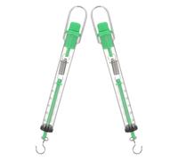 Generic Mechanical Spring Scale 2.5Kg Cylinder Dynamometer with Corrosion-Resistant Hook for Classroom and Field Force Measurement 2Pcs Random Color