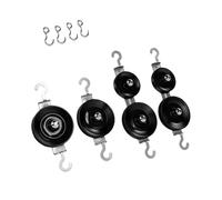 Generic Mechanics Pulley Set for Physics Experiments, Includes Double and Single Pulleys with 2 Hooks, Perfect for Classroom Activities, Made of High Strength Plastic, 6 Units (Pulley Set with Rope)