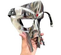Generic Medieval/Fantasy MF Doom Mask Helmet Halloween Prop Cosplay Costume Accessory Collector For Roleplay Theater Play BY Antique House Craft