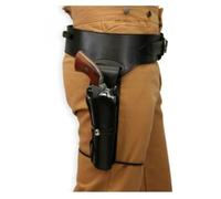 Generic Medieval PU Leather Pistol Holster - Ambidextrous, Black, One Size, Buckle Closure - Perfect for Cosplay, Halloween & Theatrical Performances