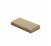 Generic Meditation Cushion Pad Wedge Pillow Seat Mat Floor Support With Practical Coating Cotton Linen And Coir For Long Sitting And Support Suitable for home, Off-white