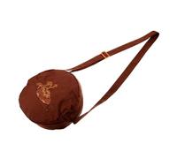 Generic Meditation Singing Bowl Bag Portable Storage Pouch Zipper Closure Tibetan Sound Bowl Carrying Case for Mindfulness and Relaxation (coffee Color)